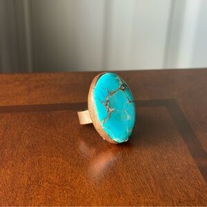 NWOT Free People Turquoise Stone Ring - US Size 6